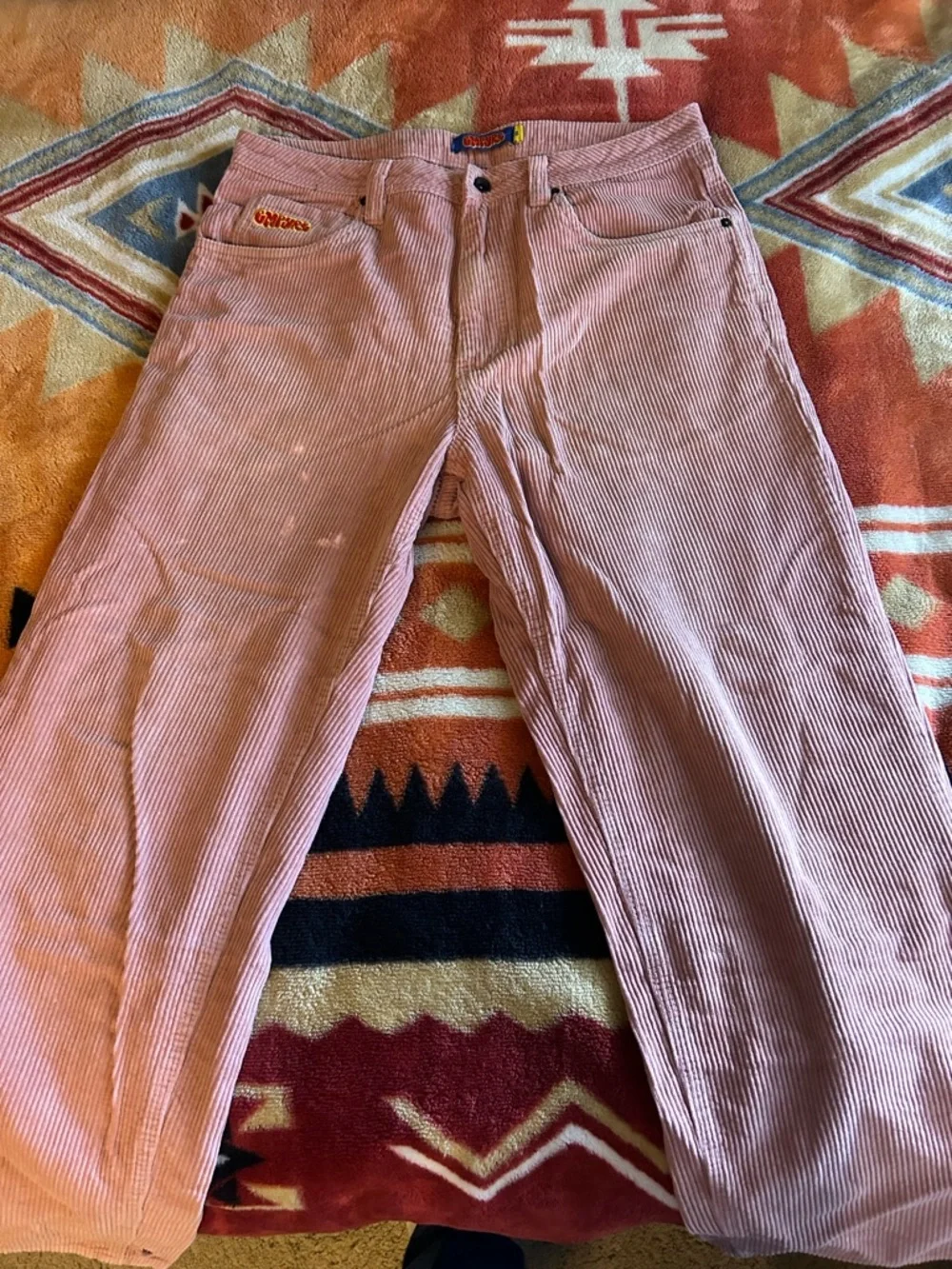 Empyre Pink Corduroy Waistband Pants - Picture 1 of 6